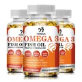 Fish Oil 2400mg Soft-Gels Omega 3 Supplement With Epa & Dha For Brain Heart Joints Skin And Immune