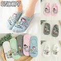 Snoopy Summer Ankle Socks Women Cartoon Soft Cotton Casual Cute Funny Silica Gel Invisible Ankle