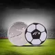 1Pc Sports Football Pattern Pick Edge Referee Side Toss Coin Football Whistle Loudly Fair Play Match