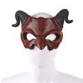 Halloween Devil Horror Half Face Mask Scary Horn Ghost Mask Monster Cosplay for Halloween Cosplay