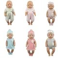 2023 New Lovely Doll Jump Suits Fit For 43cm Baby Doll 17 Inch Reborn Baby Doll Clothes