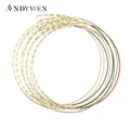 ANDYWEN 925 Sterling Silver Colorful Zircon Chain Choker Necklace 2021 Rainbow Charm Long Chain