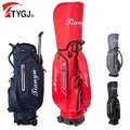 TTYGJ Waterproof Lightweight Golf Standard Ball Bags with Brake Tie Rod Golf Stand Bags with Wheel