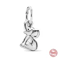 New 925 Sterling Silver Bead Elephant Dangle Charm ​​​DIY Fine Beads Fit Original Pandora Charms