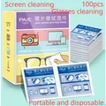 Portable 100 pieces/bag Sunglasses Cleaning Cloth Glasses Phone Screen Glass Lens Cleaning Glasses