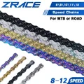 ZRACE Bike Chain 8 9 10 11 12 Speed MTB Mountain Road Bicycle Neon-Like Silver Black