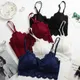 New Arrival Wireless Women Bra Full Cup Sexy Lace Push Up Bra For Women's Soft Bralette Solid White