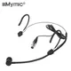 iiimymic Unidirectional Black Headset Microphone 3 Pin XLR TA3F Singing Headworn Mic For AKG Samson