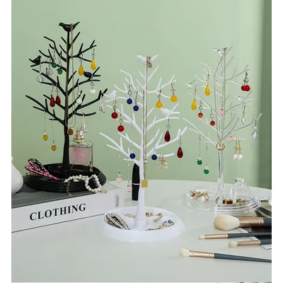 Bird Tree Jewelry Necklace Rack Earring Holder Jewelry Display Tray Bracelet Organizer Stand Jewelry Holder Accessories Storage