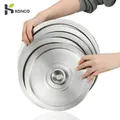 20/22/24cm Wok Lid Stainless Steel Round Wok Lid Household Seasoning Pot Cover Kitchen Supplies