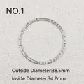 38.5mm For OMEGA Speedmaster Flat Aluminum Bezel Insert Rings Watch Cases Replace Accessories