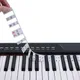 NEW 88-key / 61-key Piano Keyboard Stickers Paste-free Removable Piano Key Note Marker Overlay For