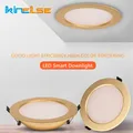 Ultra-thin LED Ceiling Downlight Gold Recessed 5W/7W Luxury Bathroom Bedroom Living Room Shop Home