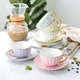 7 Colors Pink Bone China Coffee Cup And Saucer Spoon One Set 200ML English Afternoon Tea Cups Party