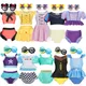 Summer Girls Anna Elsa Belle Swimwear Snow White Kids Pool Party Beachwear Swimsuits Children