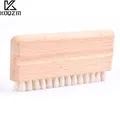 1pcs LP Vinyl Record Cleaning Brush Anti-static Goat Hair Wood Handle Brush Cleaner For Cd Player