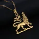 Gold Color Ethiopian Lion Pendant Necklace Trendy Lion of Judah Ethnic Chain Jewelry Gifts