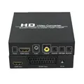 SCART /HDMI to HDMI Converter Full HD 1080P 3.5mm Coaxia Video Audio Converter Adapter For HDTV HD