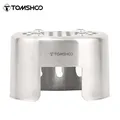 Tomshoo Canteen Cup Stand Stainless Steel Wood Burning Stove for Outdoor Camping Hiking Picnic BBQ