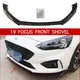 For Ford Focus MK4 Front Bumper Lip Shovel Accessories 2019 2020 Splitter Body Kit Spoiler Diffuser
