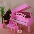 Dolls accessories new furniture pink simulation piano for barbie doll toy diy play sets children