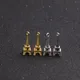 18 pieces/lot Wholesale 8*23mm golden Metal Alloy 3D Mini Eiffel Tower Charms Pendants Jewelry