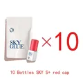 10 Bottles SKY Red Cap Sky S+ Plus Glue for Eyelash Extension 5ml Korea False Lash Extension