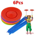 6Pcs/Set Acrobatic Turntable Boomerang Balance Skills Flying Disc Juggling Spinning Plates Outdoor