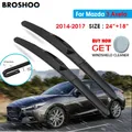 Car Wiper Blade For Mazda 3 Axela 24"+18" 2014-2017 Auto Windscreen Windshield Wipers Blades Window