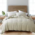 100% French Linen Natural Duvet Cover Soft Comfortable Quilt Comforter Cover Queen Durable Healthy