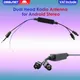 Aftermarket Radio Aerial Adaptor Cable Y-Antenna Adaptor Double Fakra Plug Cable for Audi VW Skoda