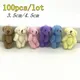 100pc 3.5cm 4.5cm mini Joint Teddy Bear Plush Stuffed Wedding BOX toy doll Garment & Hair