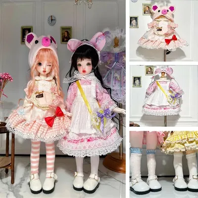 Princess Dress Suit 1/6 Bjd Doll Clothes 30CM Doll Clothes with Shoes Replacement Clothes Skirt
