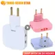 EU Plug 180 Degree Rotatable Socket Converter Travel 3 In 1 US Extension Plug Multi-Plug Slim