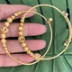 2pc/lot Dubai Bangles Ethiopian Indian bracelet Gold Color charm bracelet bangles bead jewelry