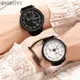 Women Watches Leather Quartz Math Matical Formula Prints Fashion Wristwatch Men Causal Couple Watch