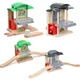 Wooden Railway Train Station Wooden Track Toys Electric Train Track Accessories Fit For All Brand