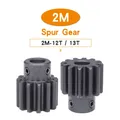 Spur Gear 2 Module-12T/13T Bore Size 6/8/10 mm Transmission Gears Blackening SC45# Carbon Steel