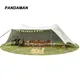 Outdoor sun protection against heavy rain thickened family picnic beach shelter Super large and