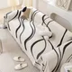 Light luxury sofa cover cloth cover four seasons universal simple lines chenille double sided full