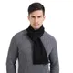 Autumn Winter Warm Soft Men's Scarf Fashion Simple Solid Cashmere Scarves High Quality Men Gray