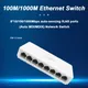 5/8 Ports Ethernet Switch 10/100/1000Mbps Desktop Gigabit Network Switch Adapter RJ45 Ethernet