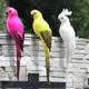 25cm Simulation Handmade Parrot Creative Feather Lawn Figurine Ornament Animal Bird Garden Outdoor