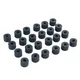 24pcs 9mm Thick Black Nylon Round Spacer O-Ring Hose Gasket Flat Rubber Washer DIY Spare Parts