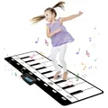 Piano Musical Mat Toys Keyboard with 8 Instruments Sounds Dance Touch Playmat Early Educational Toys