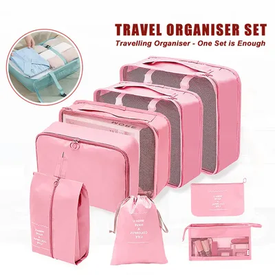 6/7/8Pcs Travel Storage Bags Waterproof Portable Clothes Sorting Organizer Bag Women Clothes Shoes