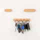 Wooden Key Holder Wall Key Storage Organizer Strong Magnetic Key Rack Hanger Key Ring Hooks Clerk