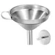 304 Stainless Steel Kitchen Funnel Premium Metal Cooking Funnels with Strainers Filter for