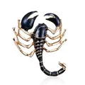 2023 New Enamel Scorpion Brooches For Women Animal Coat Brooch Pins Fashion Crystal Lizard Insect