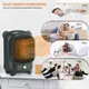 500W PTC Portable Fast Heating Ceramic Space Heater Personal Mini Electric Heater Thermostat Quiet